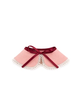 Rakerplus Vintage Tarz Kurdeleli Pembe Kız Çocuk Yakalık