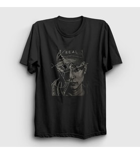 Presmono Unisex Siyah Broken Rapper NF T-Shirt 304767tt