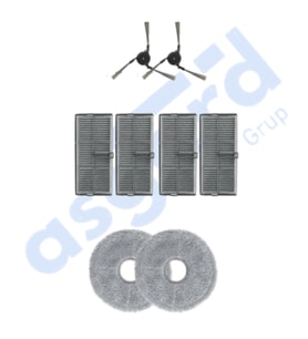 Dreame X40 MASTER-X40 ULTRA-L40 ULTRA UYUMLU 2 Yan Fırça 4 Filtre 2 Mop