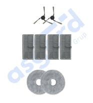 Dreame X40 MASTER-X40 ULTRA-L40 ULTRA UYUMLU 2 Yan Fırça 4 Filtre 2 Mop