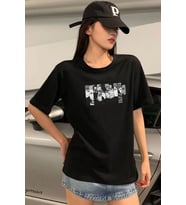 Unisex Naruto Baskılı T-shirt (Siyah)