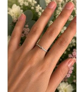 Minimal Yonca Silver Yüzük
