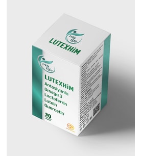 Lutexhim Lactoferrin, Antosiyanin, Omega 3, Quersetin, Lutein, Zeaksantin 30 Soft jel