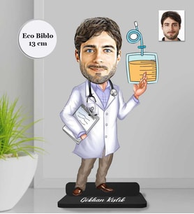 Kişiye Özel Üroloji Doktoru Erkek Ahşap Eco Biblo -2