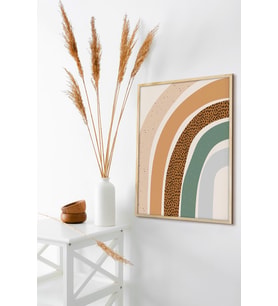 Çerçeveli Tablo Dekorasyon Ev Dekoru Modern Tekli Ahşap Çerçeve (Natural)
