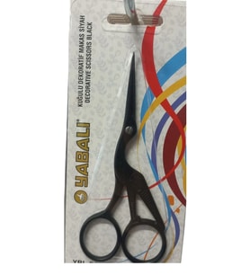 Nakış Makası Kuğulu Dekoratif Makas Siyah  Ybl-045 Model 11