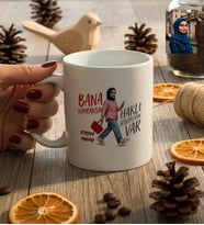 Kişiye Özel Karikatürlü Bana Hayransın Kupa Bardak Doğum Günü Hediyesi