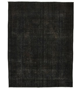 Gri Halı Eskitme Vintage Stil El Dokuma Yünlü Pamuklu Modern Düz Yüzeyli Salon Halısı