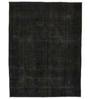 Gri Halı Eskitme Vintage Stil El Dokuma Yünlü Pamuklu Modern Düz Yüzeyli Salon Halısı