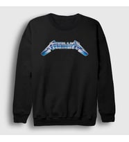 Presmono Unisex Siyah Logo V2 Metallica Sweatshirt 293008tt