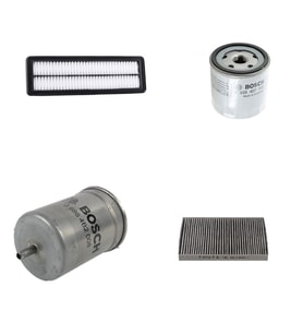 Bosch Filtre Bakım Seti Volkswagen Golf 3 1.6 Benzin 75 Beygir 1992-1995 Hava + Yağ F + Yakıt F. + Polen Bosch