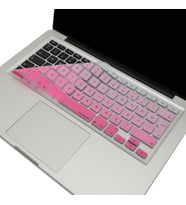 McStorey Laptop Macbook Air Pro ile Uyumlu Klavye Koruyucu A1278 A1466 1502 Türkçe Baskı Gradient (Pembe)