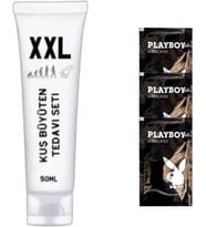 Süper Xxl Size Kuş Erkekler Için Bakım Kremi 50Ml 1 Ad + 3 Jelle