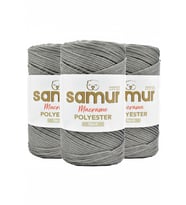 3 adet 4 NO POLYESTER MAKROME 0420 GRİ