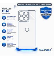 SChitec MOTOROLA Moto G100 Pro Uyumlu Arka Yüzey Hidrojel Koruyucu Film