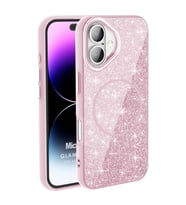 Microsonic Apple iPhone 16 Kılıf GlamGrip Luxe Pembe (Pembe)