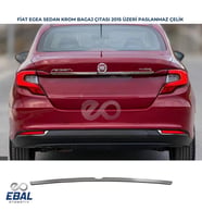 Fiat Egea Krom Bagaj Çıtası 2015 Üzeri Paslanmaz Çelik (Sedan) (Gümüş)