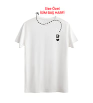 Sevgili ve Eşlere Özel Dijital Baskılı Unisex Tshirt, Günlük Kullanıma Uygun Pamuklu Regular Tshirt (Beyaz)