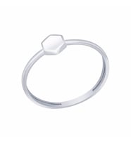 Diamond Line-Gülaylar Beyaz Altın 14 Ayar Geometrik Yüzük