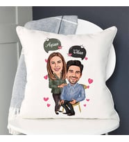 Kişiye Özel Sen Benim Hayatımsın Karikatürlü Yastık