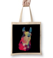 Cute Galactic Llama Space Exploration Lama Bez Çanta Uzun Saplı