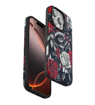 iPhone 16 Pro Max Flower Series Magsafe Kapak - Siyah