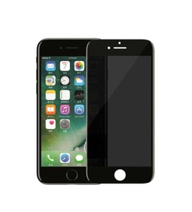 Uyumlu Model Apple iPhone 7 Plus Davin 5D Privacy Cam Ekran Koruyucu (Siyah)