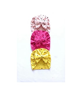 Diamondstar Kurdelalı Bebek Bone Bandana seti (Karışık)
