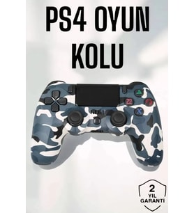 PS4 Oyun Kolu Kamuflaj Desenli Joystick