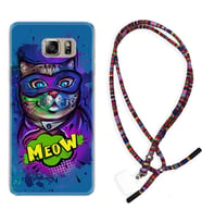 Samsung S7 Edge S20 Fe Plus Ultra S21 S22 Kılıf Boyun Asklı Rasta Silikon Super Meow 1715