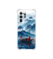 PrintiFy Samsung Galaxy S20ultra ile Uyumlu Simya Serisi Sonsuz Akış Tasarımlı Uv Baskılı Köşe Korumalı Antişok Kılıf