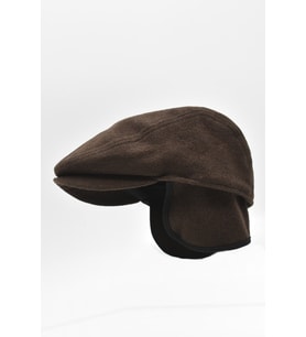 Tobias Kışlık Kulaklı Kasket Şapka Bakerboy Cap Kahve (Kahverengi)