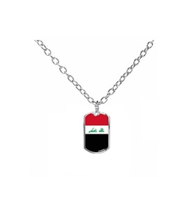 Irak Iraq Bayrak Erkek Kadın Kolye