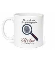Polisiye Sever Yazılı Baskılı Kupa Bardak Hediye Polisiye Roman Kitap