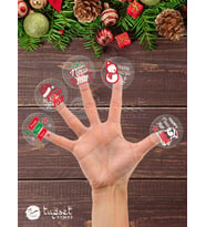 Happy New Year Sticker Mutlu Yıllar Şeffaf Etiket 4 cm 35 adet yeni Yeni yıl yılbaşı-Tugsetetiket603