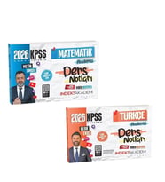 İndeks Akademi 2026 KPSS Türkçe ve Matematik Video Ders Notları Seti 2 Kitap