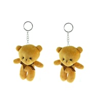 Anahtarlık pelüş Ayıcık Anahtarlık İkili Set Kahverengi 12 Cm