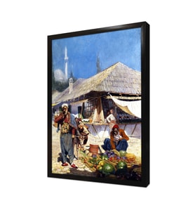 Pazar Çerçeveli Mdf Tablo