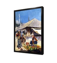 Pazar Çerçeveli Mdf Tablo
