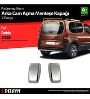 Fiat Doblo Krom Arka Cam Açma Menteşe Kapağı 2 Prç 2023 Üzeri