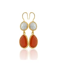 Kadir Jewellery 22 Ayar Altın Kaplama Kadın İnci Küpe -El İşçiliği Ve Hipoalerjenik Küpe