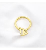 Glorria Altın Oğlak Burcu Halka Helix Piercing