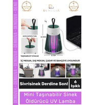 #HaşereÖldürücü Mini Taşınabilir Sinek UV Işık USB Sessiz Kamp Bahçe Balkon Sivrisinek Haşere Öldürü