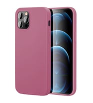 Apple iPhone 12 Pro 6.1'' İnce Mat Silikon Kılıf Pembe