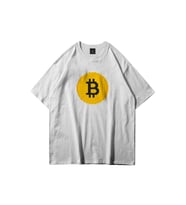 Trendiz Unisex Pixel Bitcoin Beyaz Tshirt