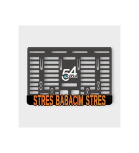 STRES BABACIM STRES 3D KABARTMALI PLEKSİ MOTOR PLAKALIĞI