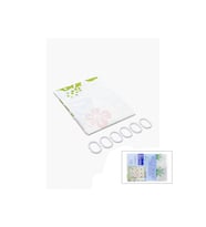 PVC Duş Perdesi Çift Kanatlı 12 Halkalı 90x180 cm