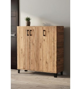 Ayakkabılık Dolabı Kahverengi 105 cm