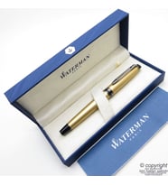 Waterman Expert Metalik Altın Dolma Kalem  İsme Özel Kalem  Hediye Kalem