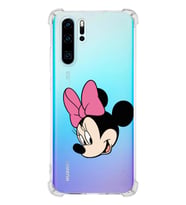 Huawei P30 Pro  Köşe Korumalı Antişok Kapak Minnie Mouse Tasarımlı Şeffaf  Kılıf